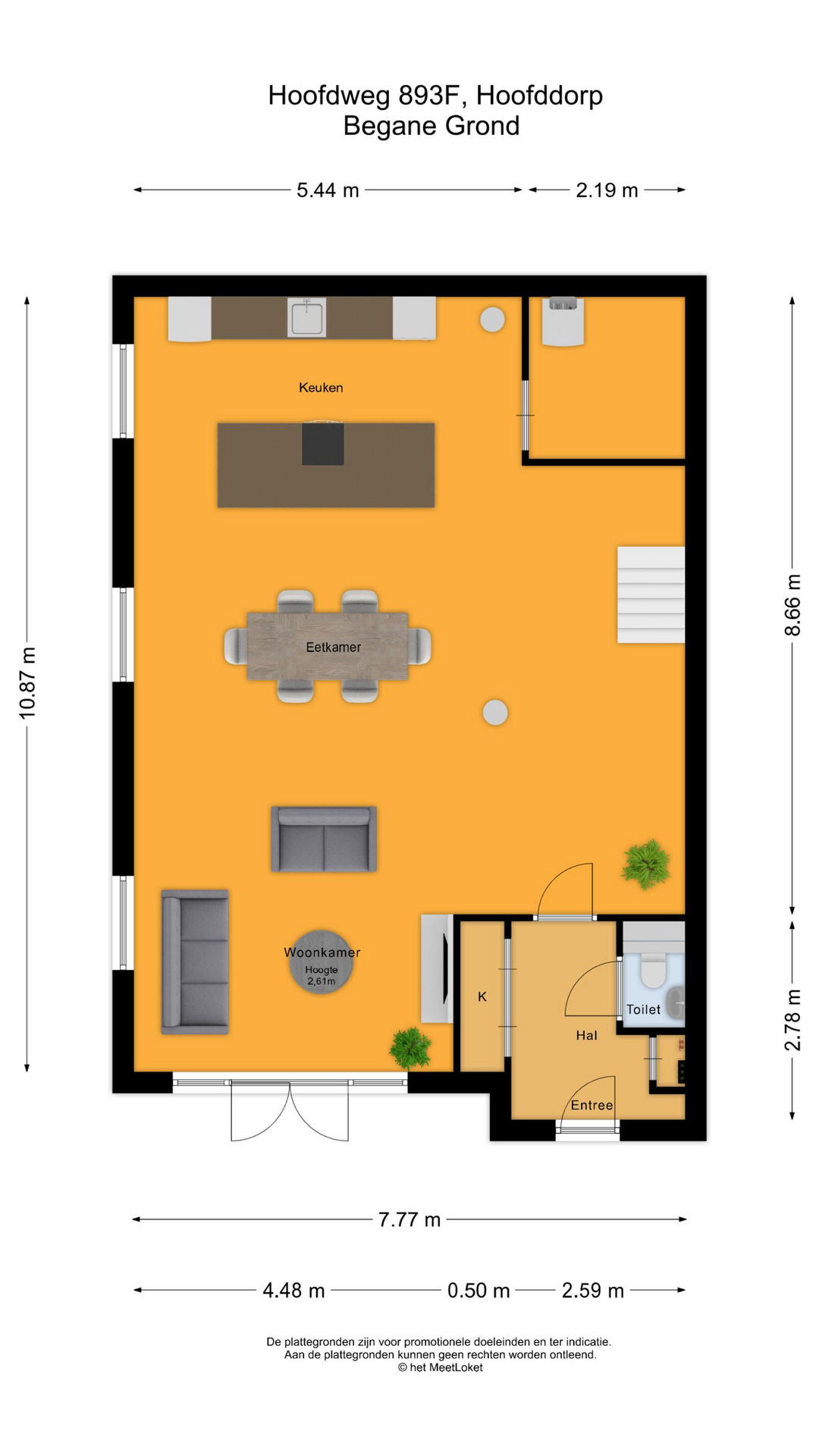 Hoofdweg 893 F, 2131 MB Hoofddorp map