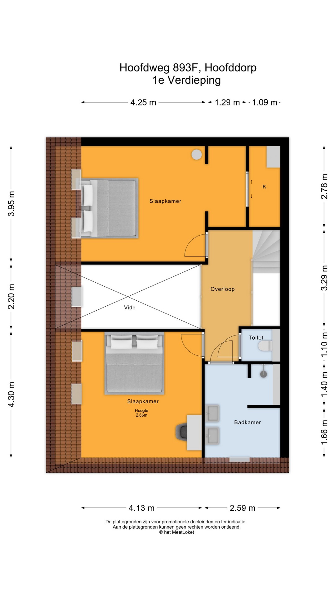 Hoofdweg 893 F, 2131 MB Hoofddorp map